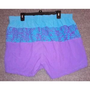 Jantzen Swim Shorts Vintage 80's Men's XL Blue/Purple Swimwear